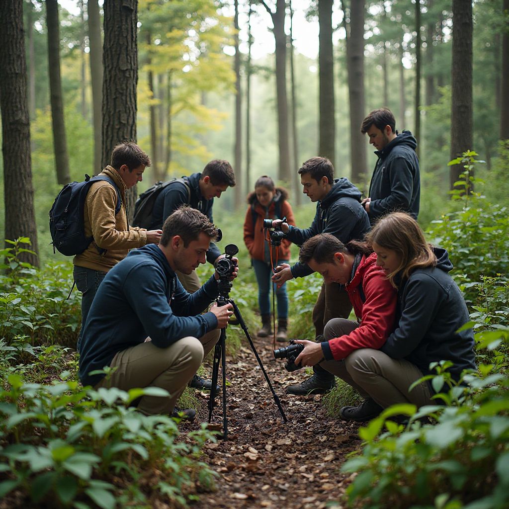 EcoNatura team working in the field